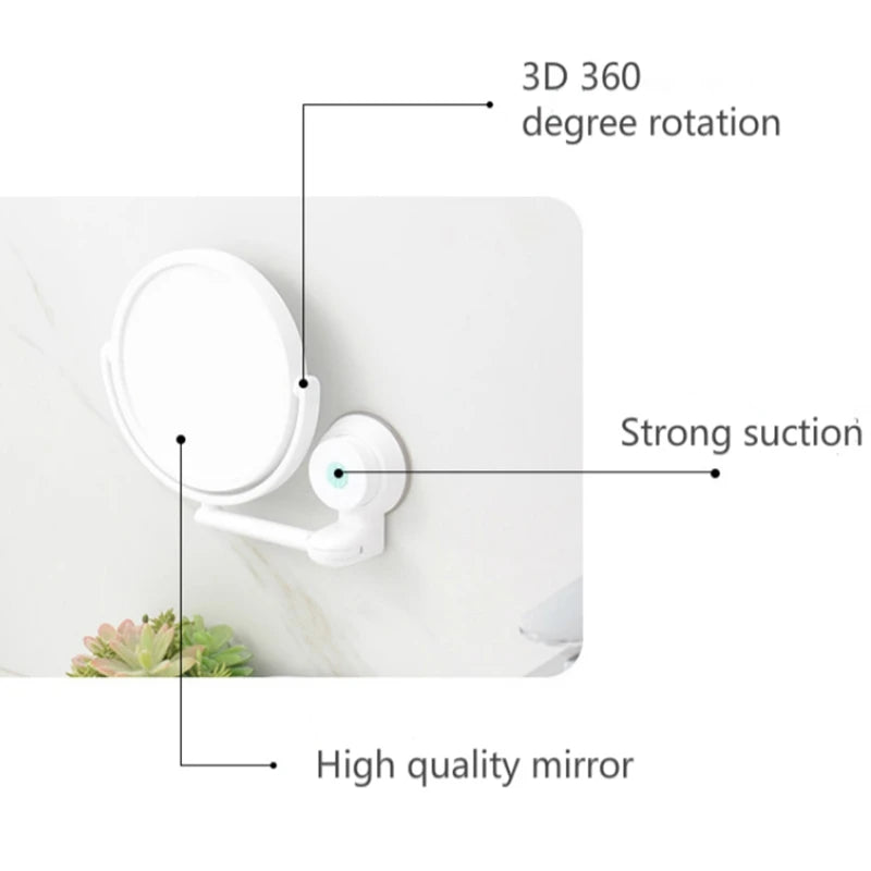 Magnified Makeup Shaving Vanity Mirror