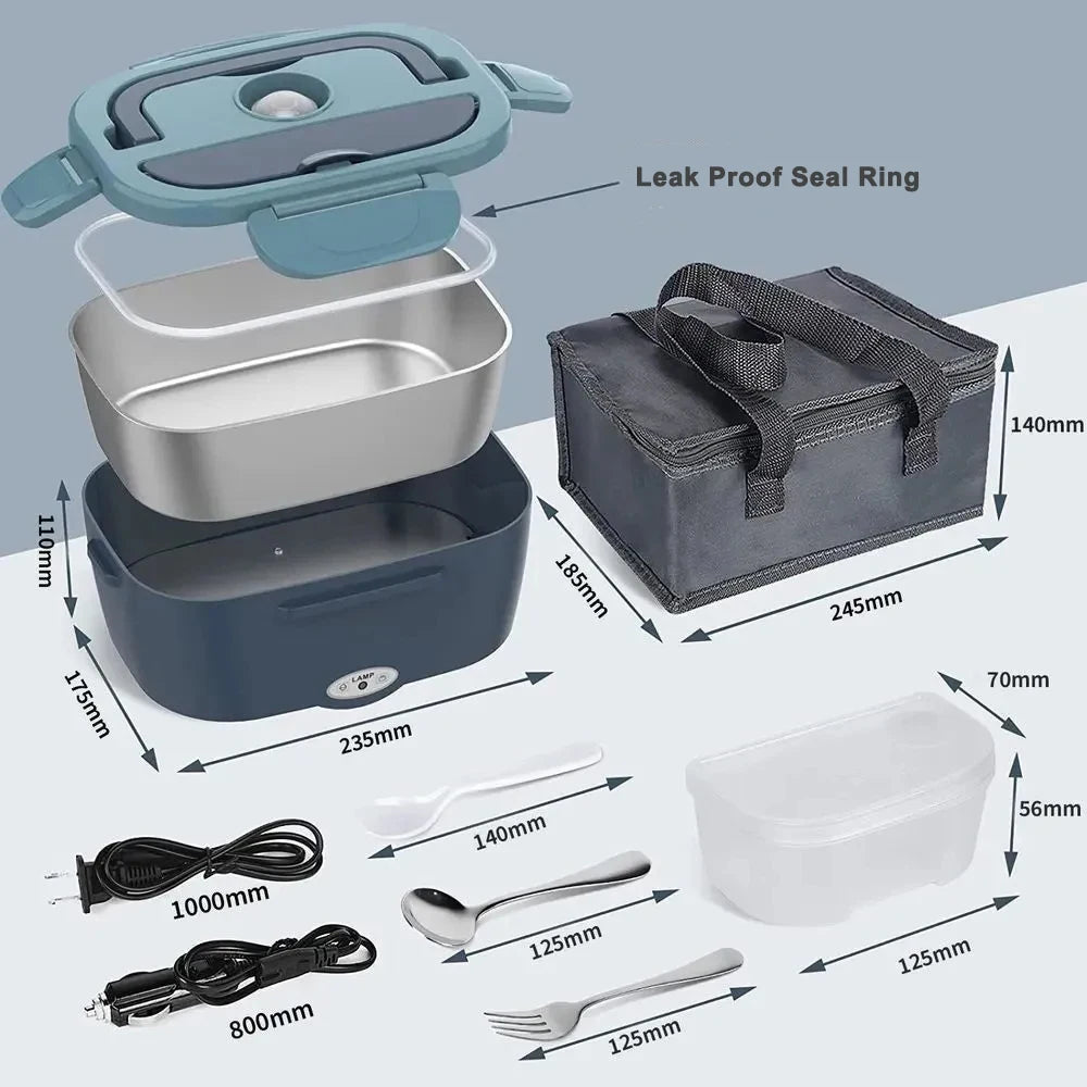 Electric Heated Insulated Lunch Box
