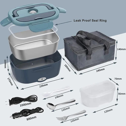 Electric Heated Insulated Lunch Box