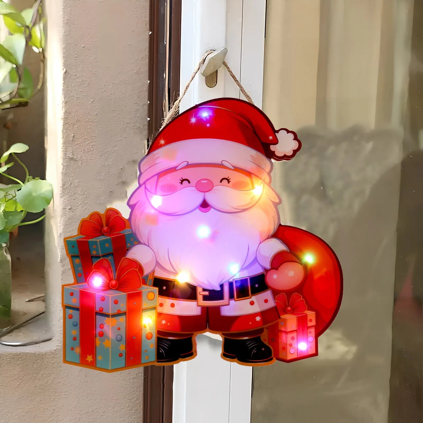 Luminous Door Hanging Decorations Christmas
