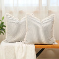 Striped Throw Pillowcase