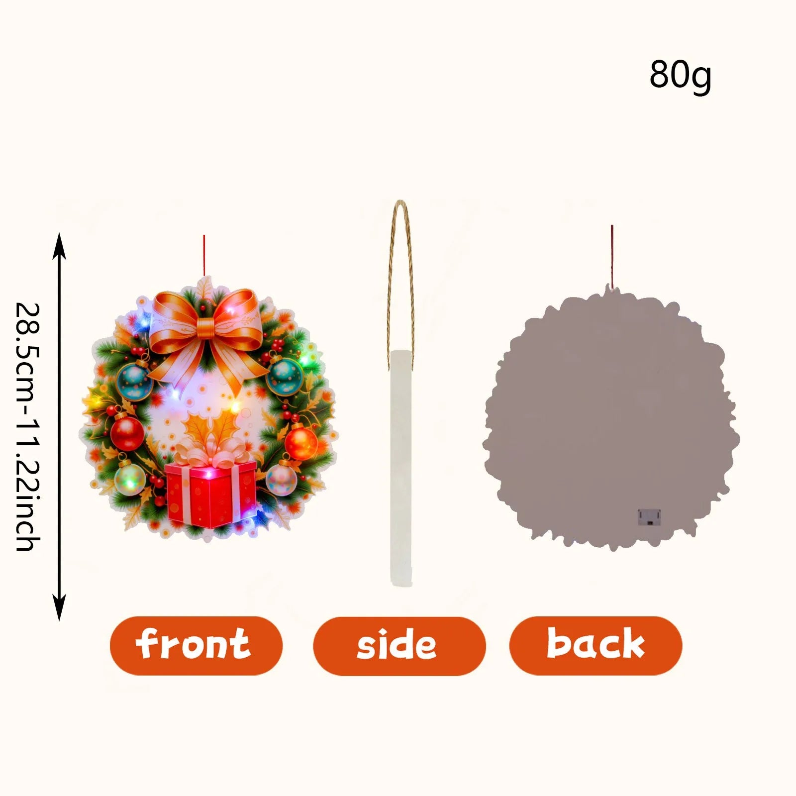 Luminous Door Hanging Decorations Christmas