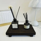 Wood Tray Pedestal Stand