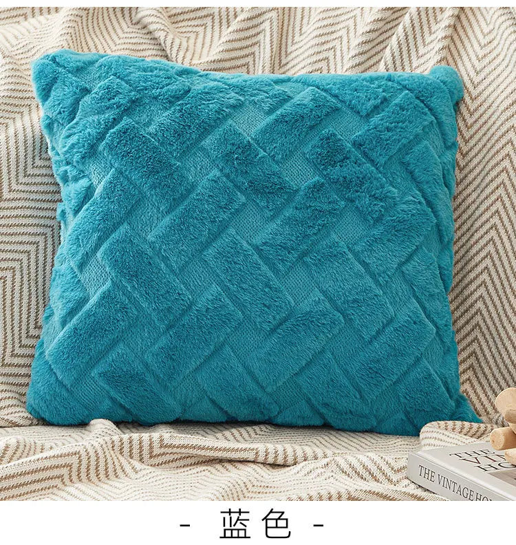 Plush Throw Pillow Cover