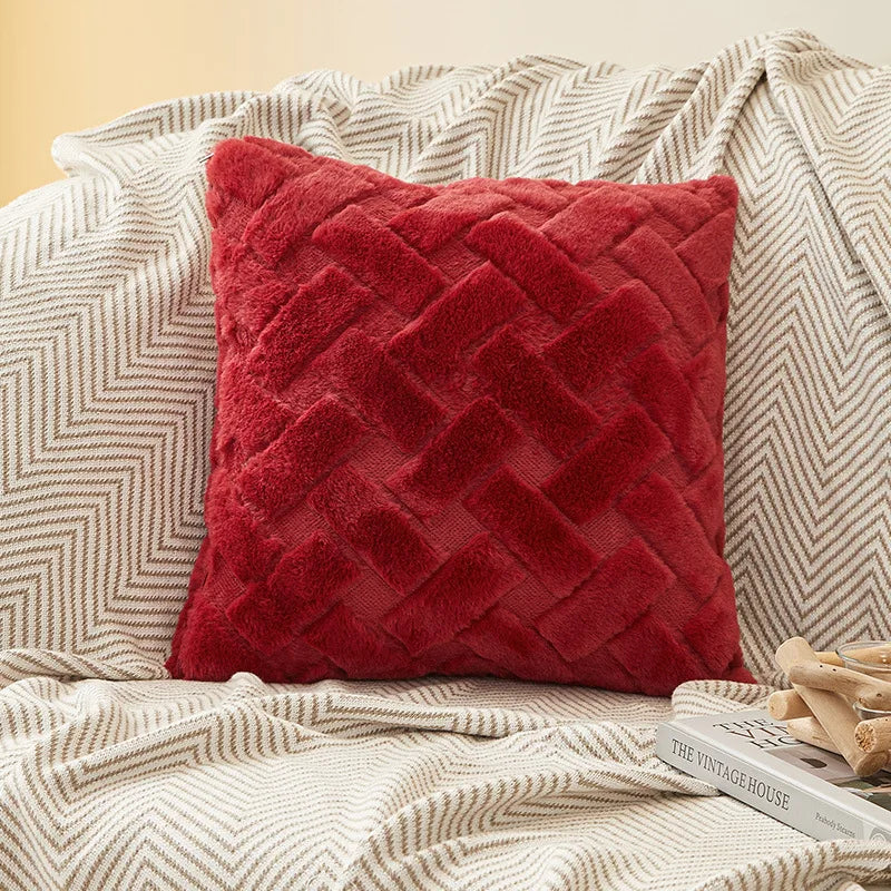 Plush Throw Pillow Cover