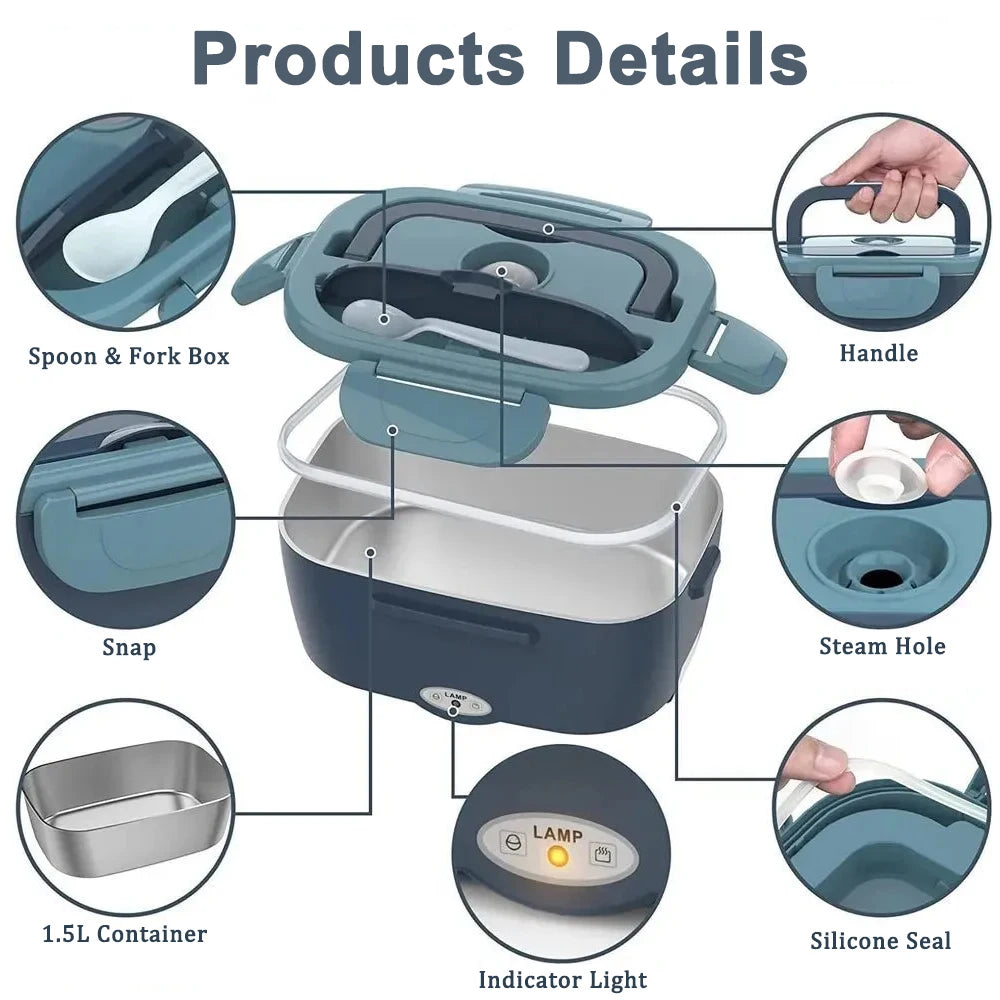 Electric Heated Insulated Lunch Box