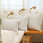 Striped Throw Pillowcase