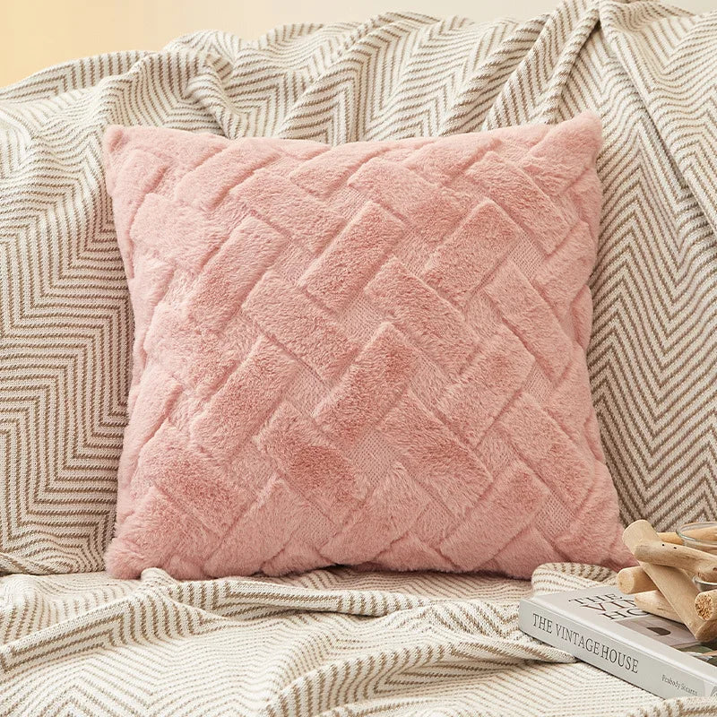 Plush Throw Pillow Cover
