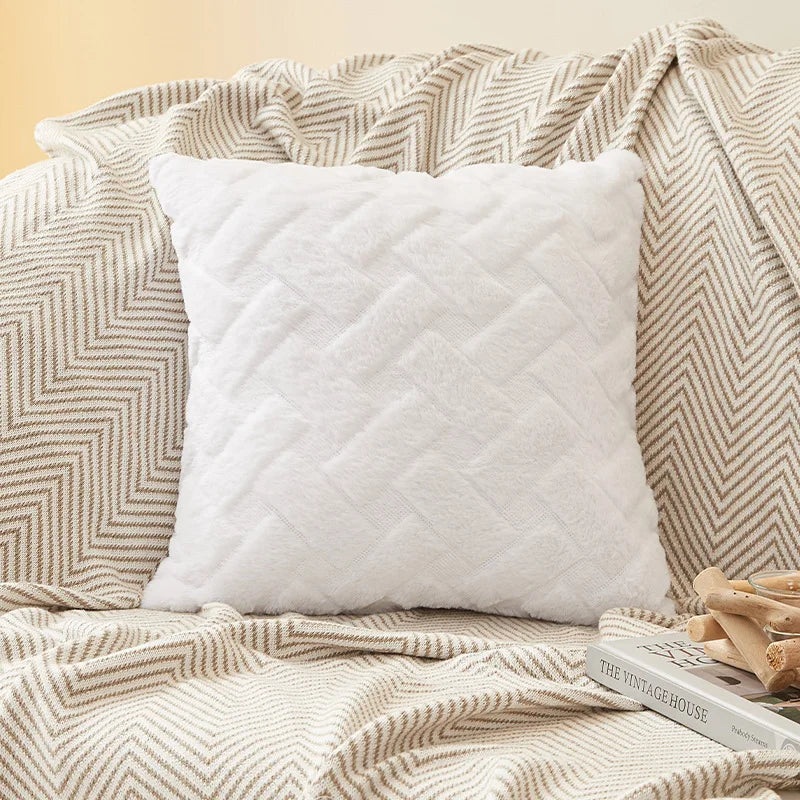 Plush Throw Pillow Cover