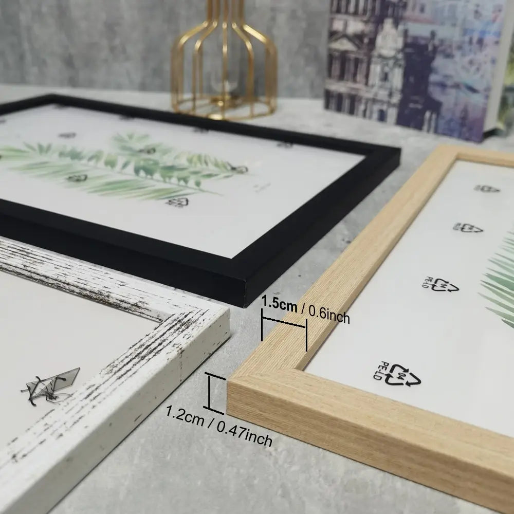 3Pcs Wooden Photo Frames