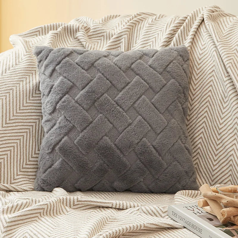 Plush Throw Pillow Cover