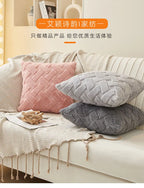 Plush Throw Pillow Cover
