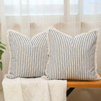 Striped Throw Pillowcase