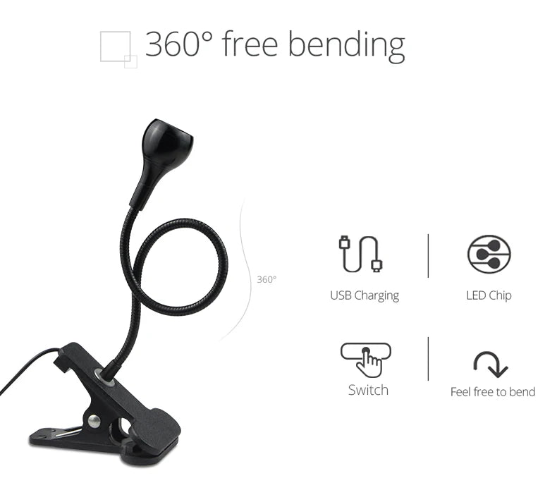 Table Lamp With Clip Holder