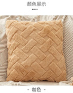 Plush Throw Pillow Cover
