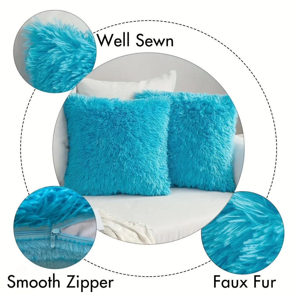 Pack of 2 Luxury Faux Fur