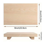Wood Tray Pedestal Stand