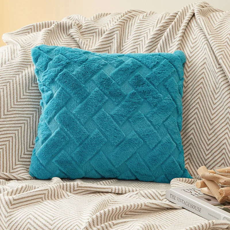 Plush Throw Pillow Cover
