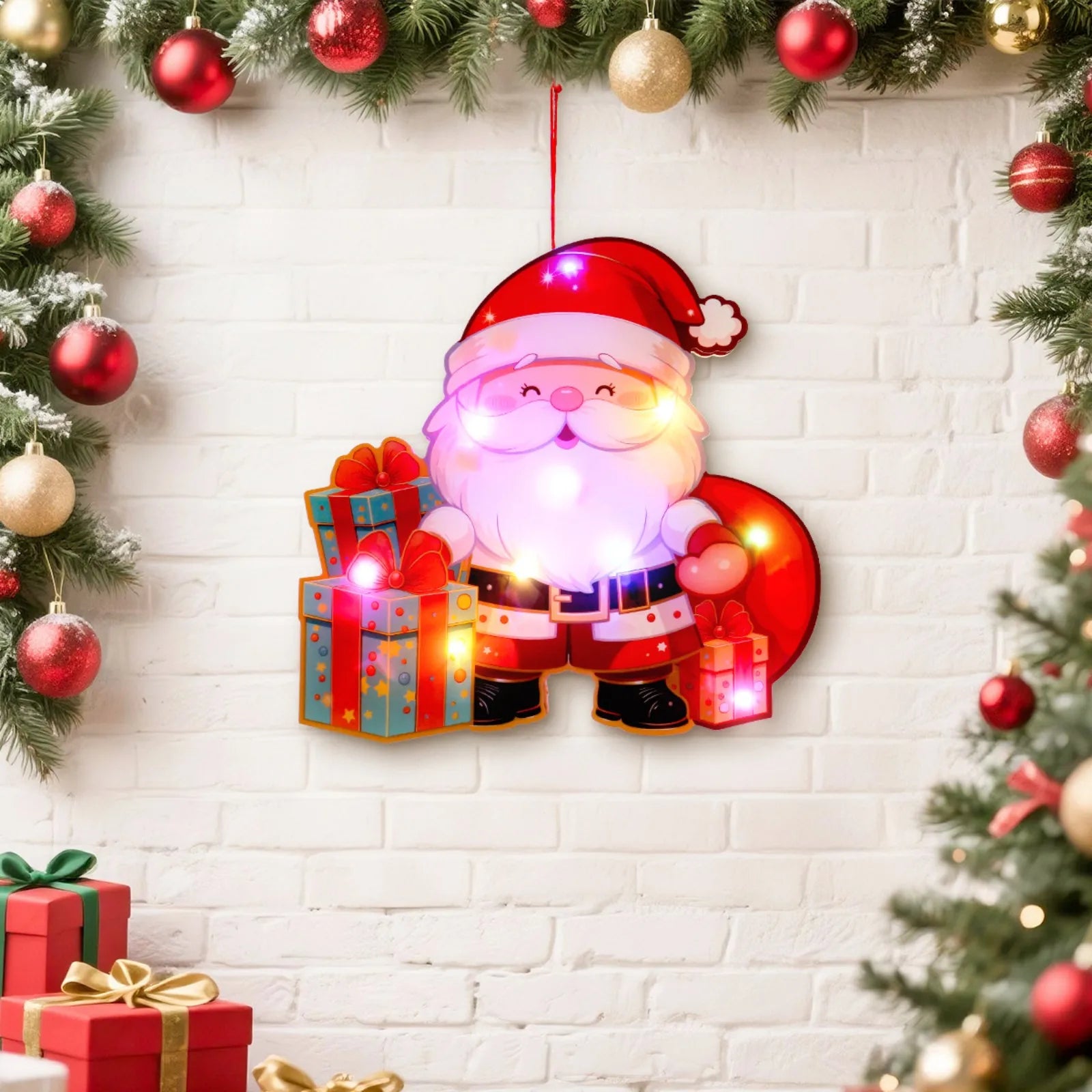 Luminous Door Hanging Decorations Christmas