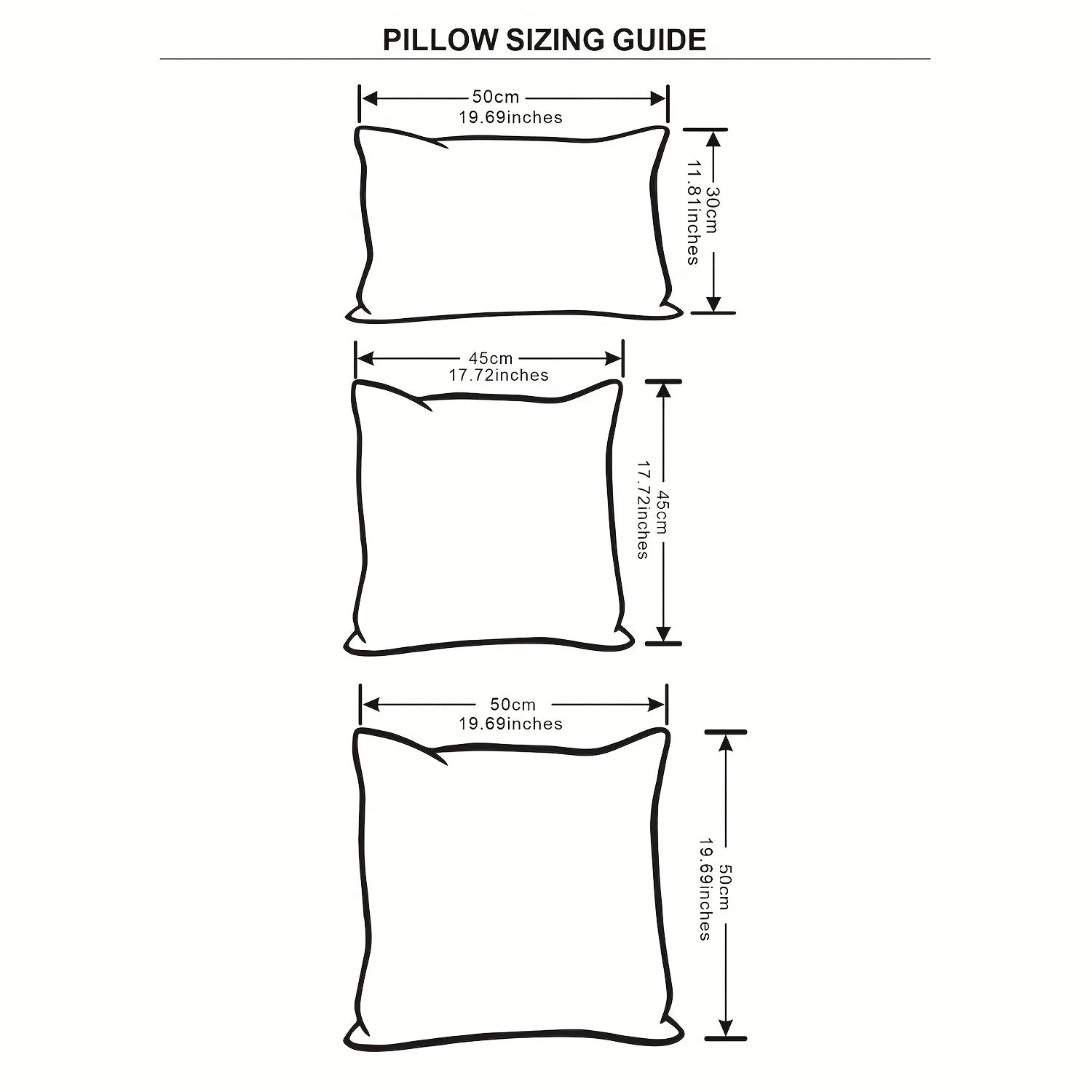 Striped Throw Pillowcase