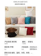 Plush Throw Pillow Cover