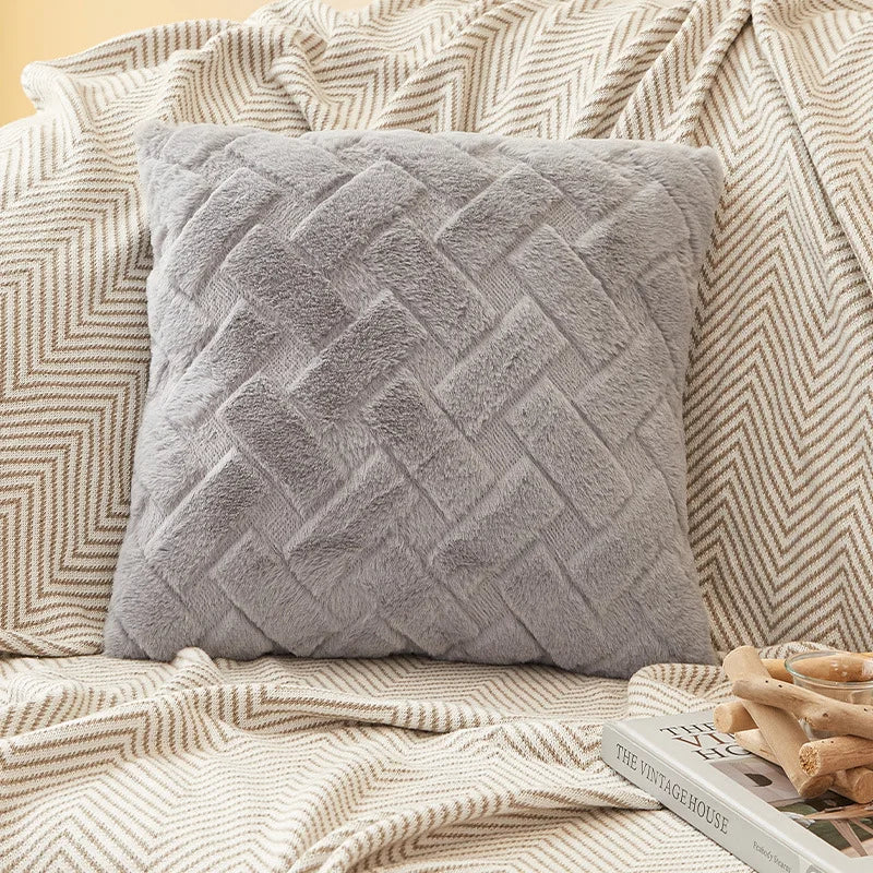 Plush Throw Pillow Cover