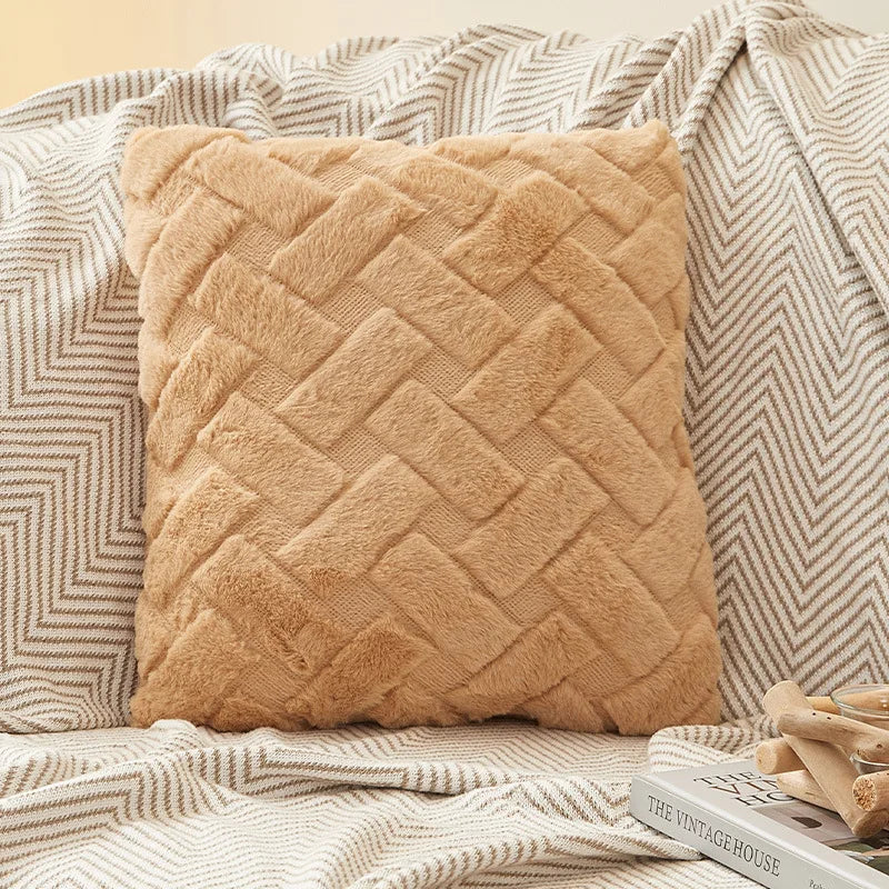 Plush Throw Pillow Cover
